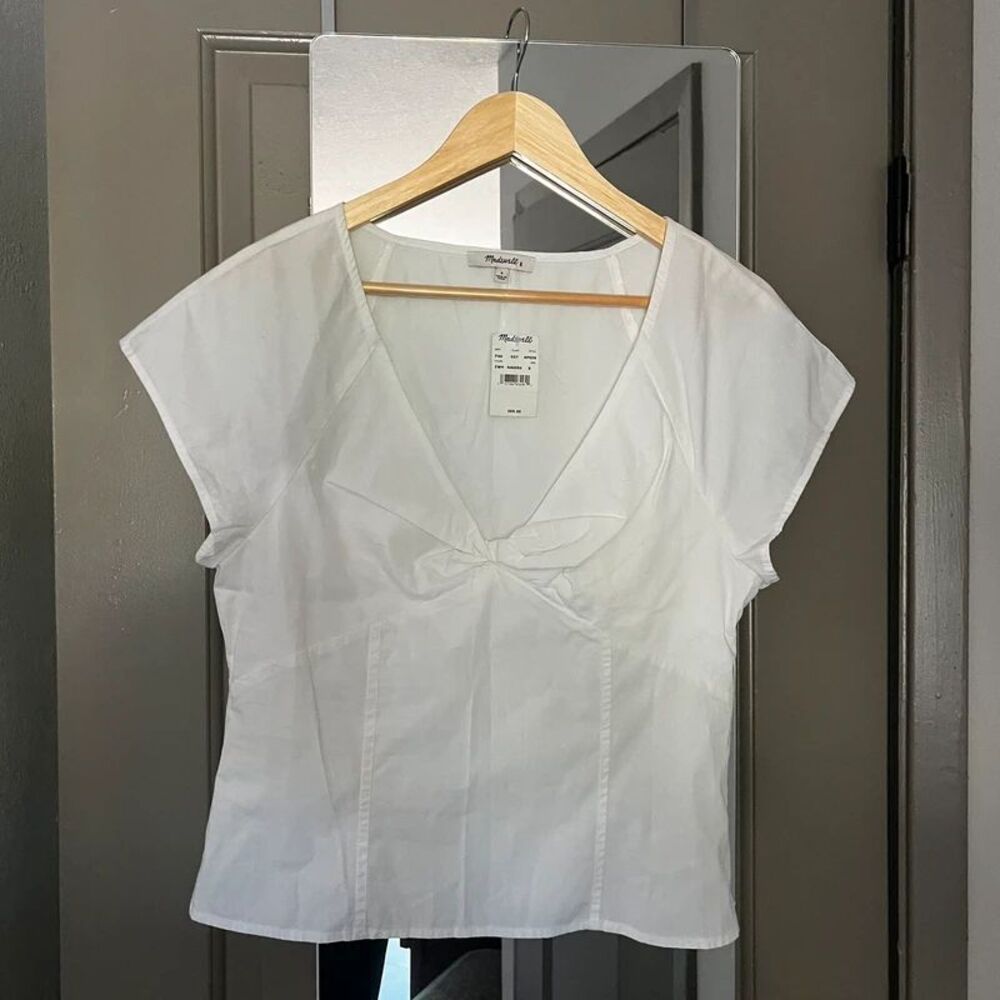 Madewell White Blouse Top NWT Retail $68